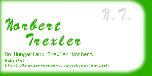 norbert trexler business card